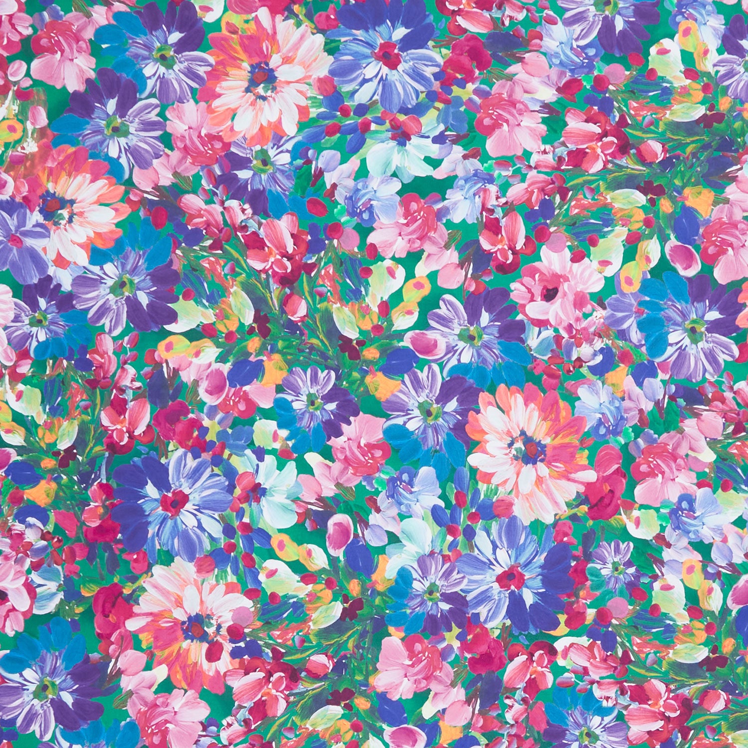 Painterly Petals - Meadow Large Floral Garden Yardage