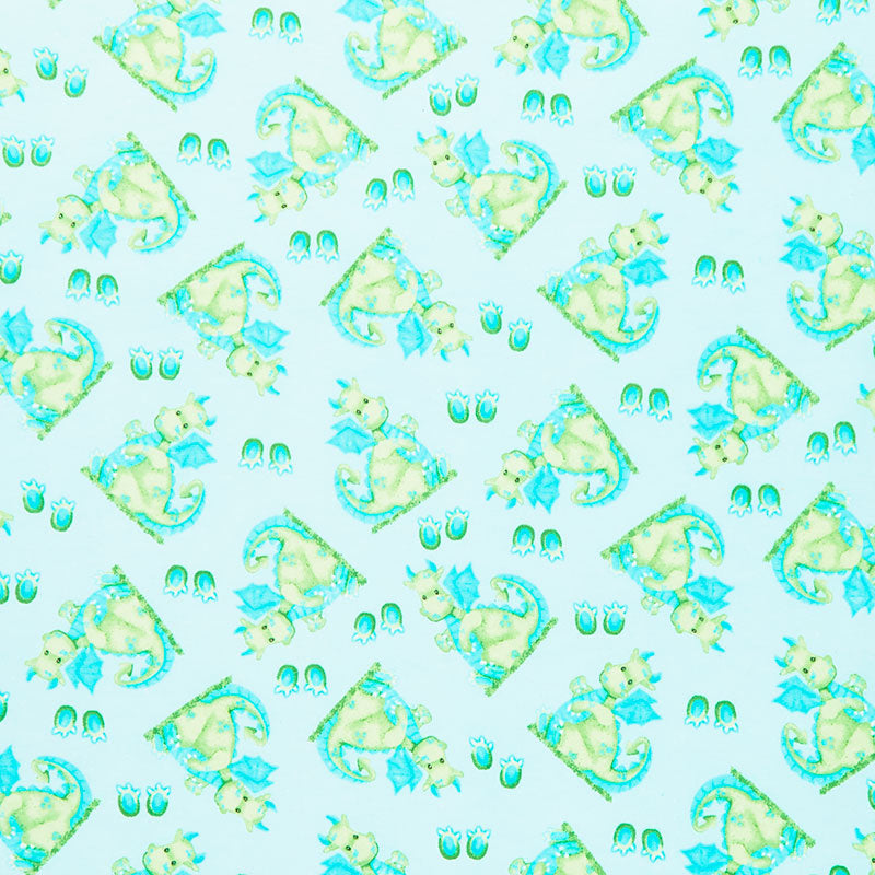 Flannel Fabric - Farm Animals Aqua - By the yard - 100% Cotton Flannel -  Merchlet