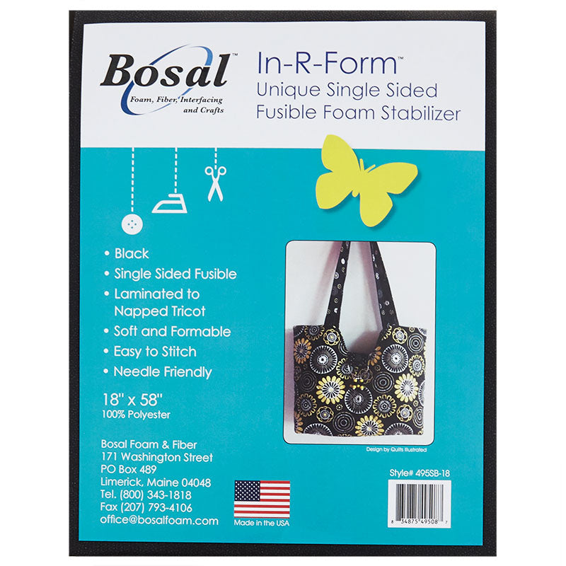 Bosal - In-R-Form Plus Double Sided Fusible Foam Stabilizer 18in x 58in -  834875493182 Quilt in a Day / Batting