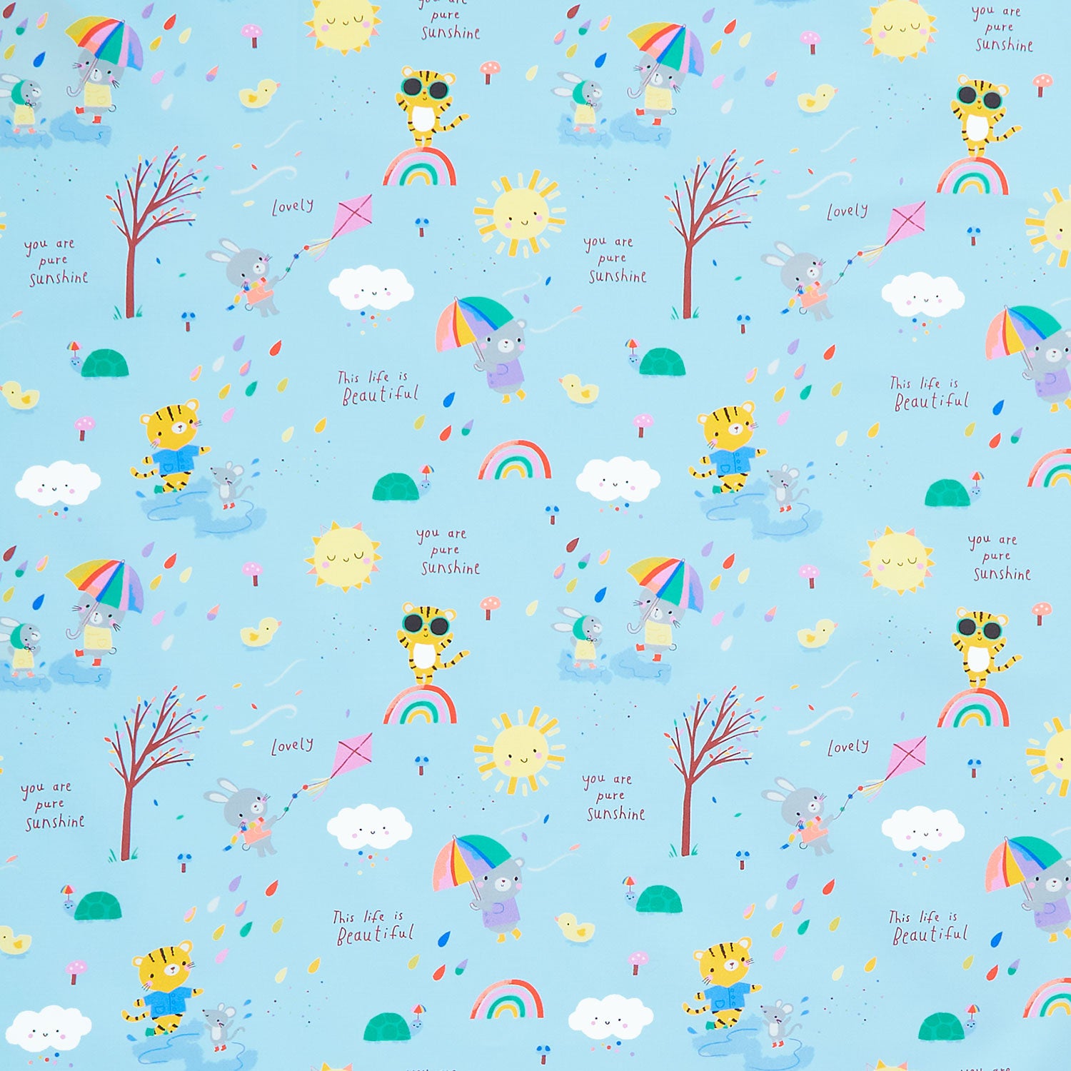 BLUEY & BINGO Fabric Springs Creative Licensed Character by the