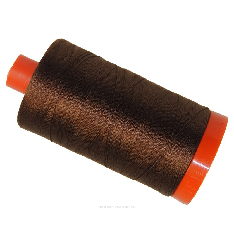 Aurifil Thread - 50 wt Cotton - 1300 meters - Chocolate - MK50SC2360 —  Lori's Country Cottage