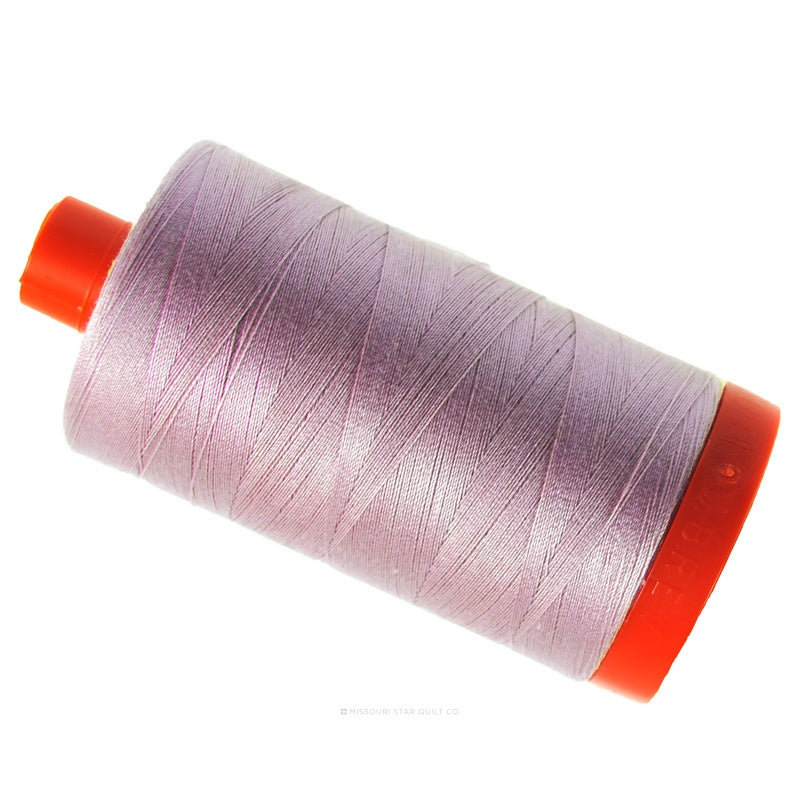 Aurifil 50 WT Cotton Mako Large Spool Thread Light Grey