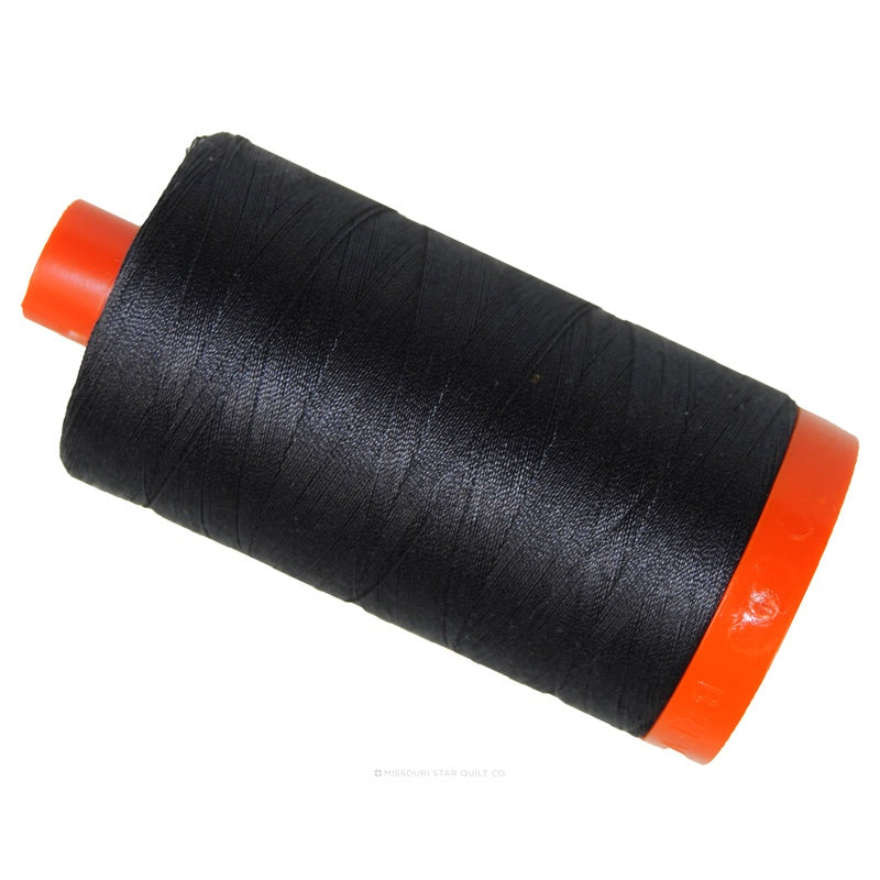 Aurifil Thread Cotton Mako 50wt 1300m Very Dark Grey