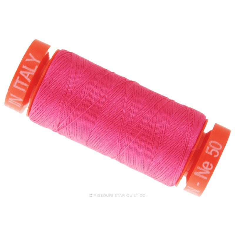 50wt Aurifil Blossom Pink 100% Cotton Mako Thread, Aurifil #MK50-2530