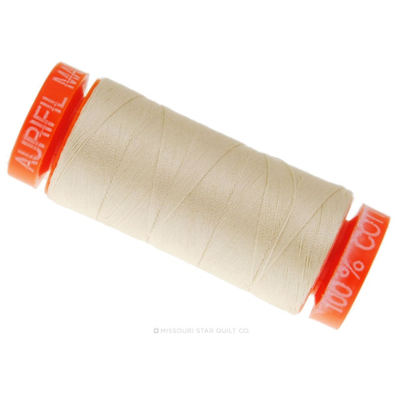 50wt Aurifil Butter 100% Cotton Mako Thread #BMK50SP200-2123 – GE Designs