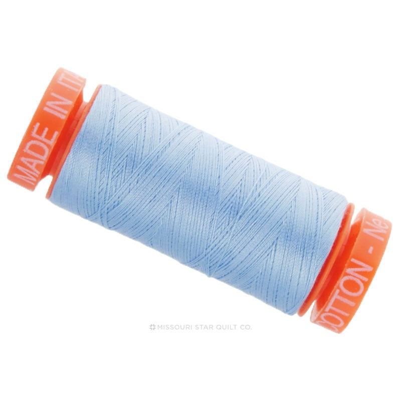 Aurifil Thread, 50wt, 100% Cotton Mako, Large Spool 1422 yds. Color 2605:  Grey - Picking Daisies