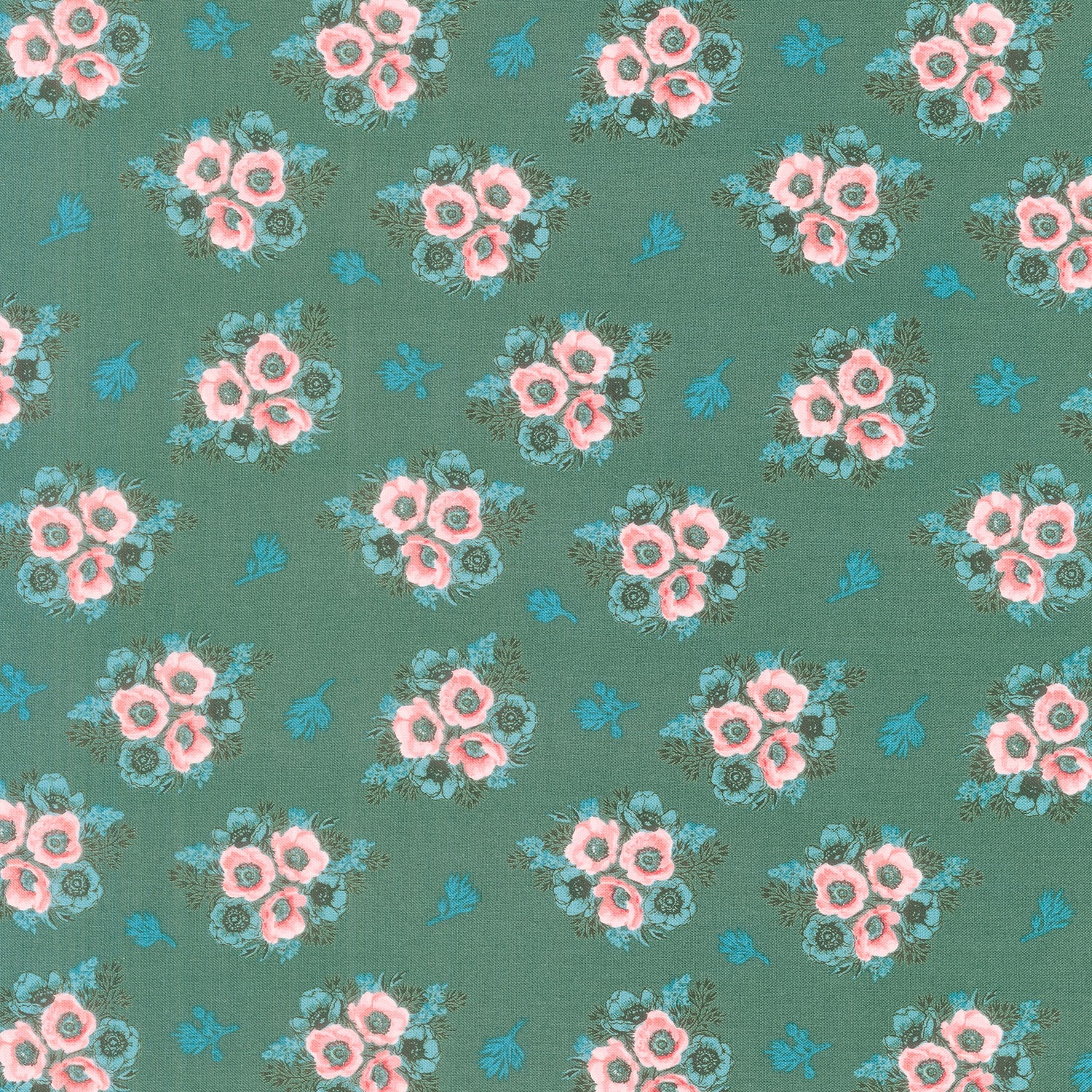 Molang Flowers Green - Riley Blake Cotton Fabric – Prism Fabrics & Crafts