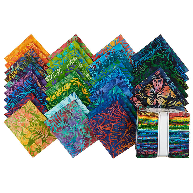 Rainbow Batik Fat Quarter Bundle - 20 Fat Quarters –