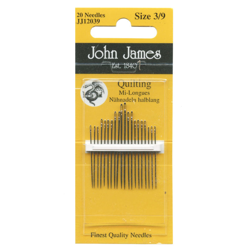 John James Quilting/Betweens Hand Needles Size 5/10 20/Pkg