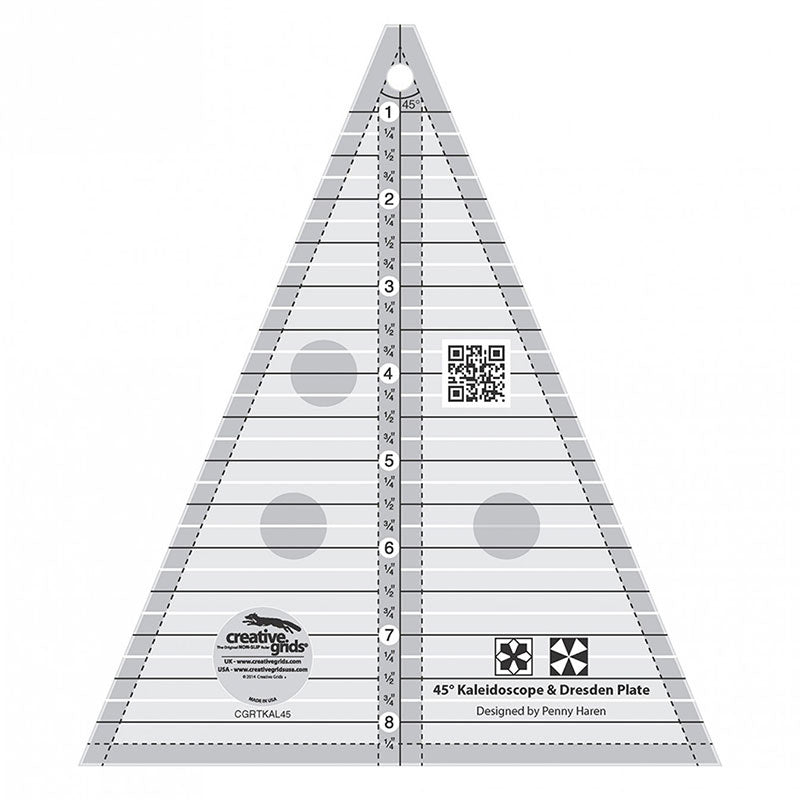 2 Peaks in 1 Creative Grids Triangle Ruler - Sassafras Lane Designs