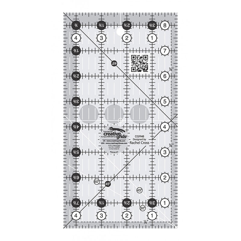 Creative Grids 8.5 x 24.5 Quilting Ruler, Creative Grids #CGR824
