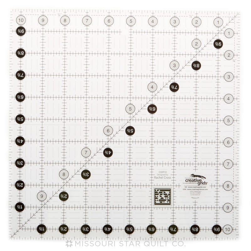 Creative Grids Stripology Mini Quilt Ruler - CGRGE3