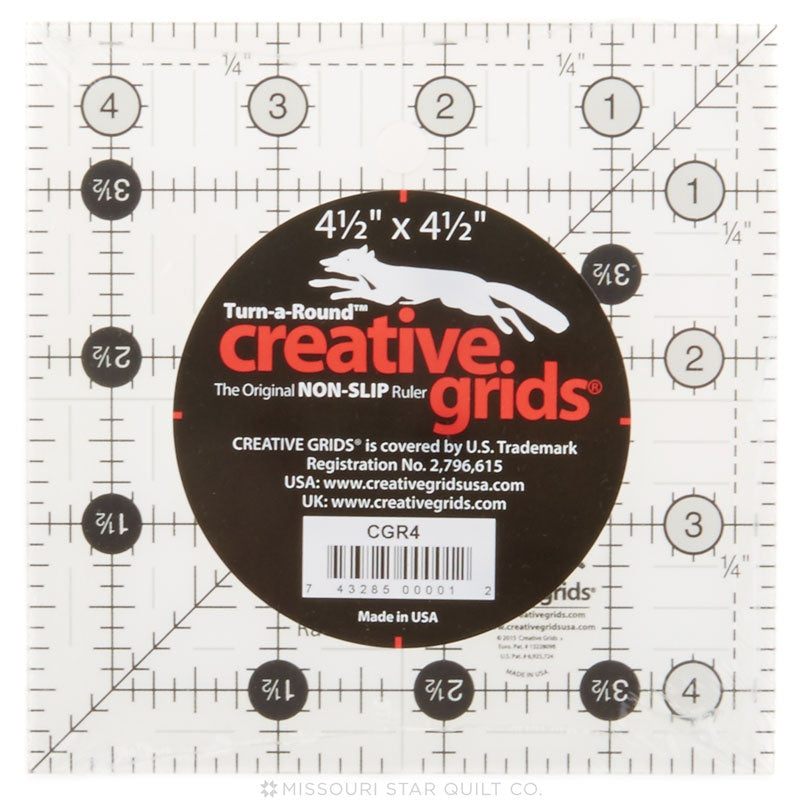 Creative Grids Quilting Rulers - 6½ x 12½ Turn-a-Round Acrylic Ruler by  Creative Girds
