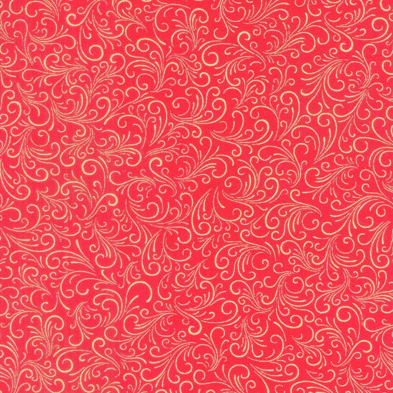 Gustav Klimt - Robert Kaufman Fabrics - 17183 - 3 - Red-oct2