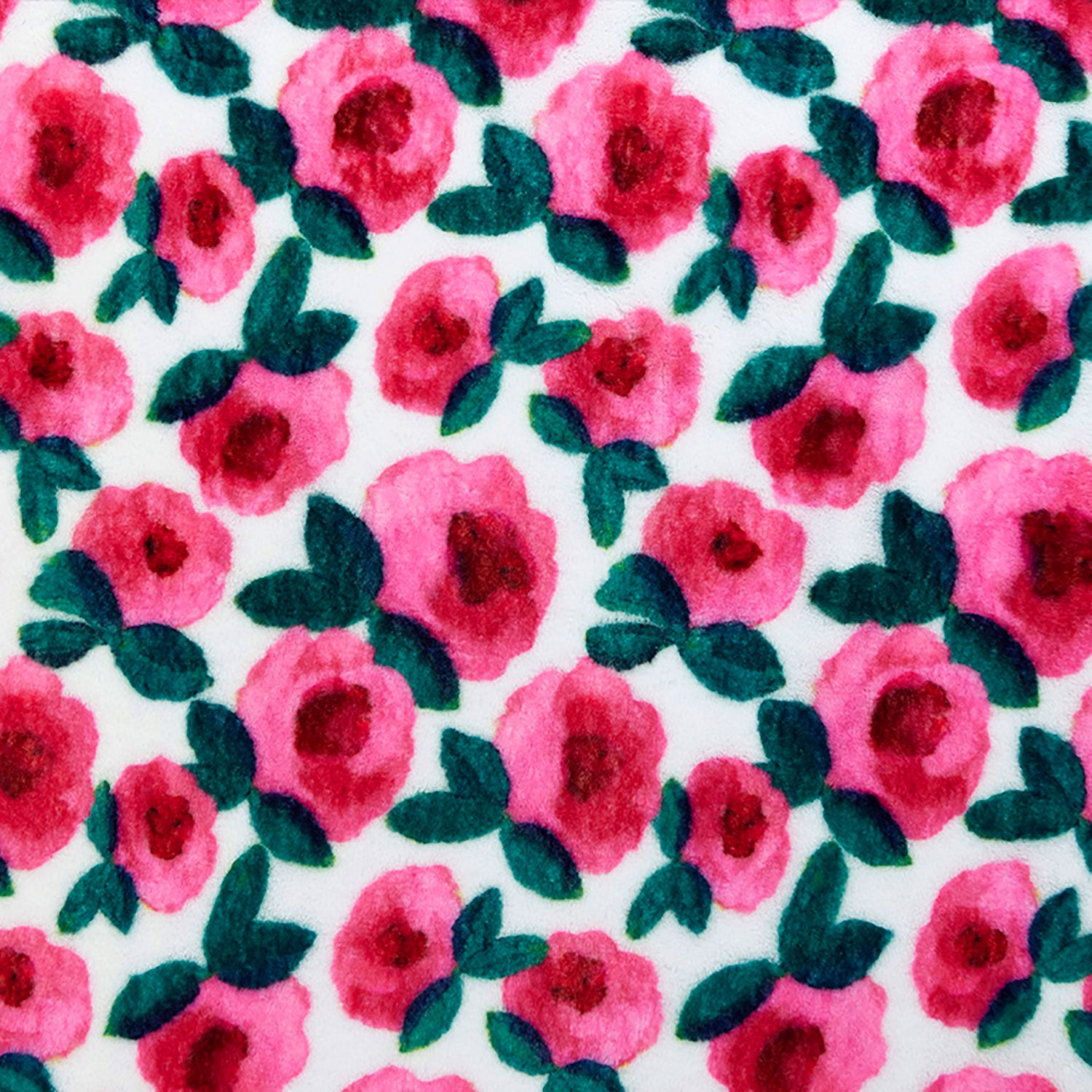 Floral Rose Minky Fabric, Decorating Fabric, Pillow or Blanket Fabric,  Soft, Low Nap Minky Fabric, Pink Floral Fabric 