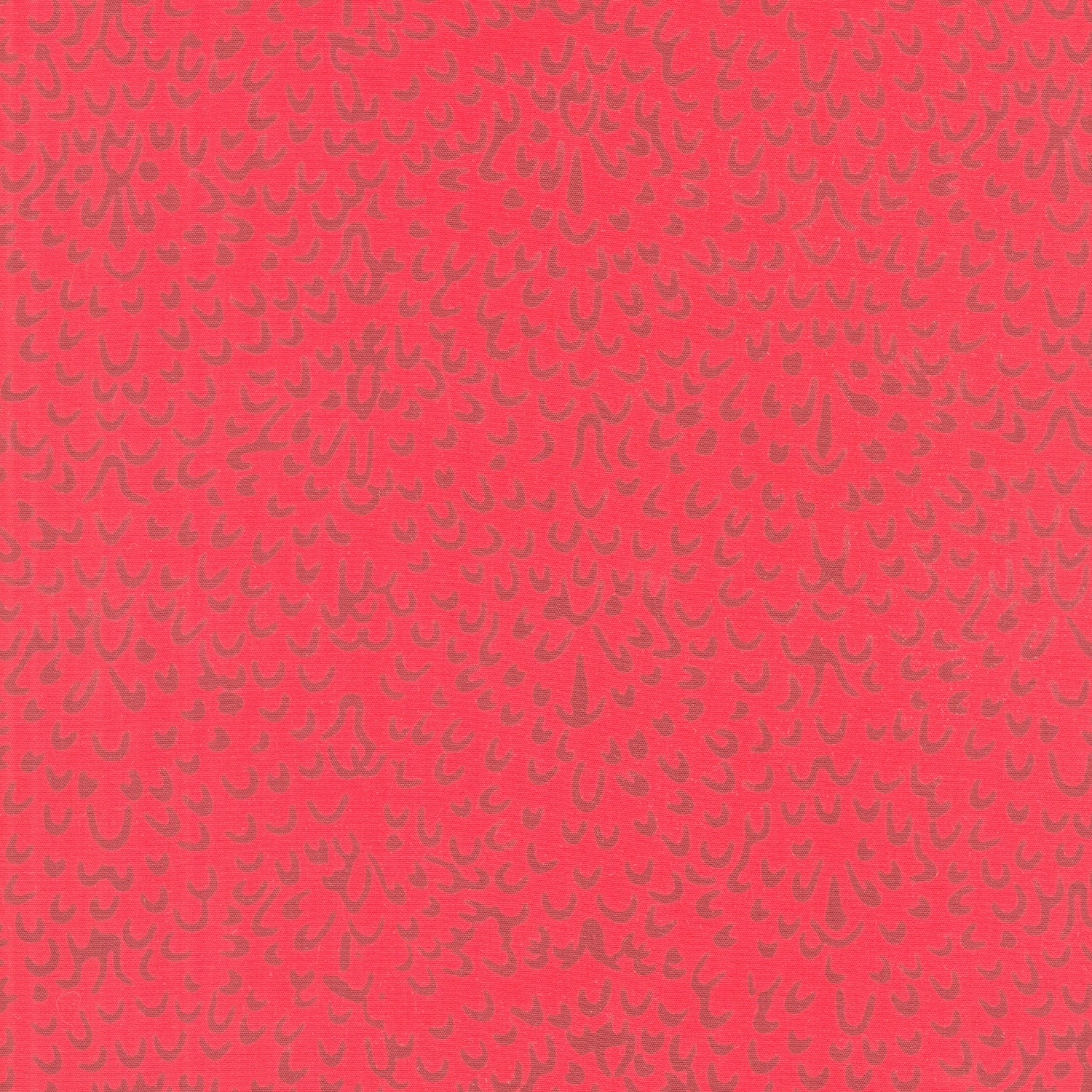 Swiss Dot - White Swiss Dot on Red Yardage