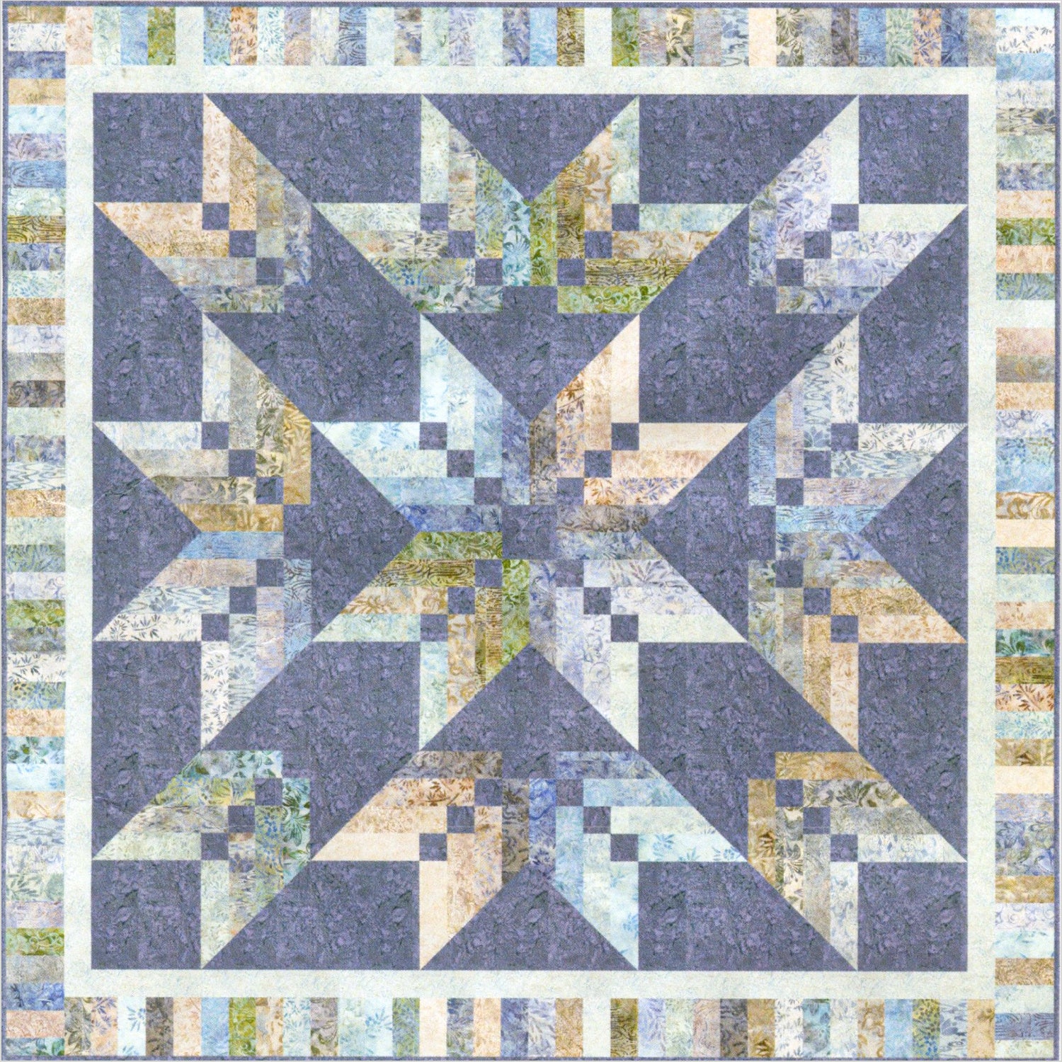 Free Spirit - Tula Pink Star Cluster Quilt Kit - Everglow - Quilt in a Day  Fabric Kits