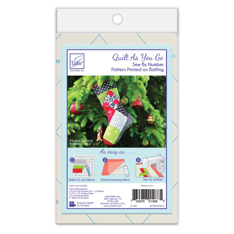 June Tailor Quilt As You Go Printed Quilt Blocks On Batting-Fair & Square,  1 count - Harris Teeter