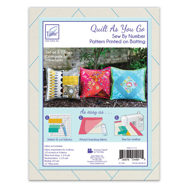 June Tailor Quilt As You Go Printed Quilt Blocks On Batting-Fair & Square,  1 count - Harris Teeter