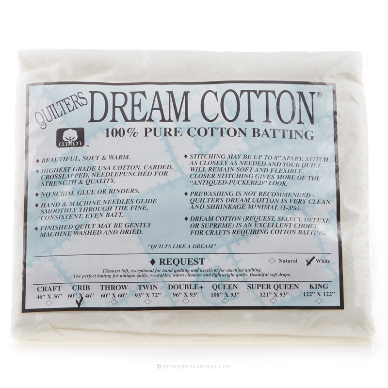 Quilters Dream Cotton Batting Craft Size 46 X 36 