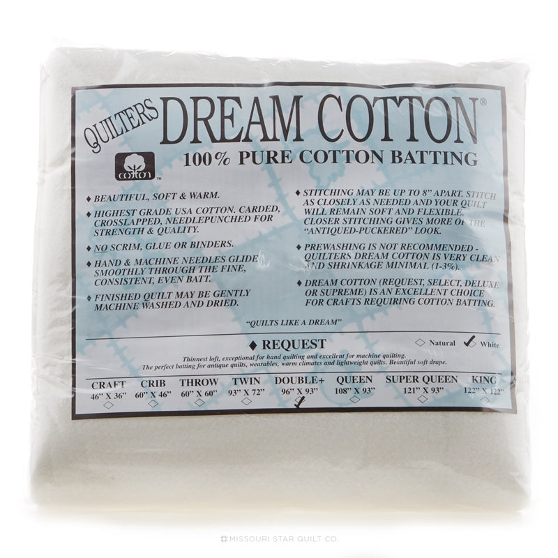 Quilters Dream Select Natural Cotton Batting - Crib Size - 28324281