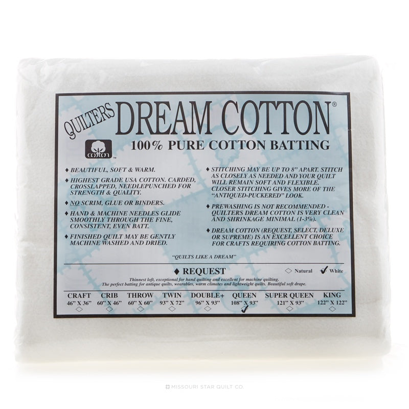 Quilter's Dream Cotton Request White Queen Batting