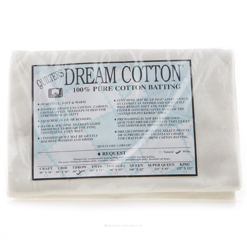 Quilters Dream Batting n4d Double Select Cotton – River's Edge