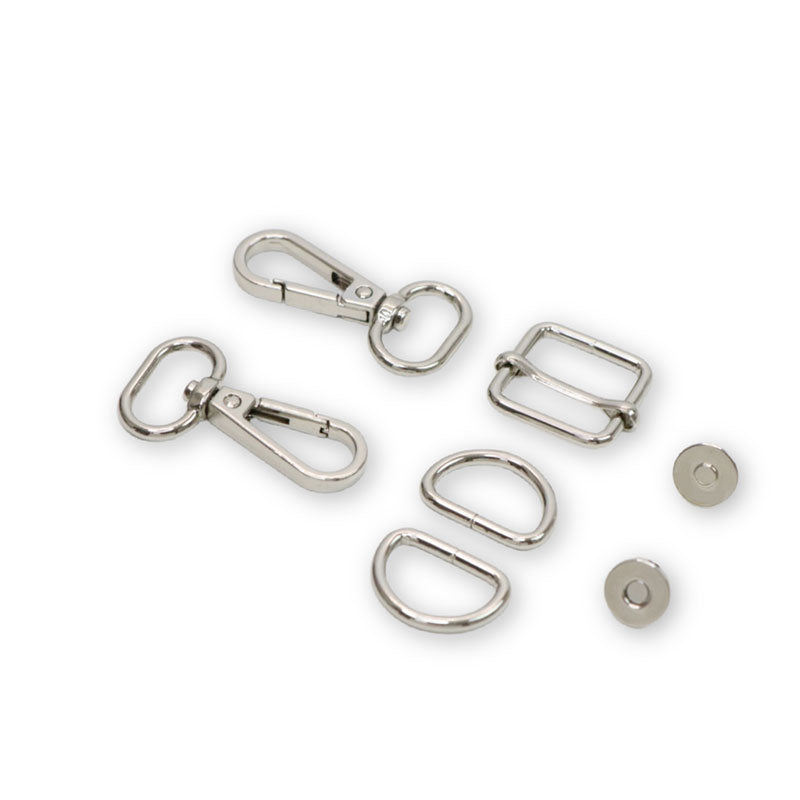 Clara Purse Hardware Kit - Nickel - by Sallie Tomato - 026404947215