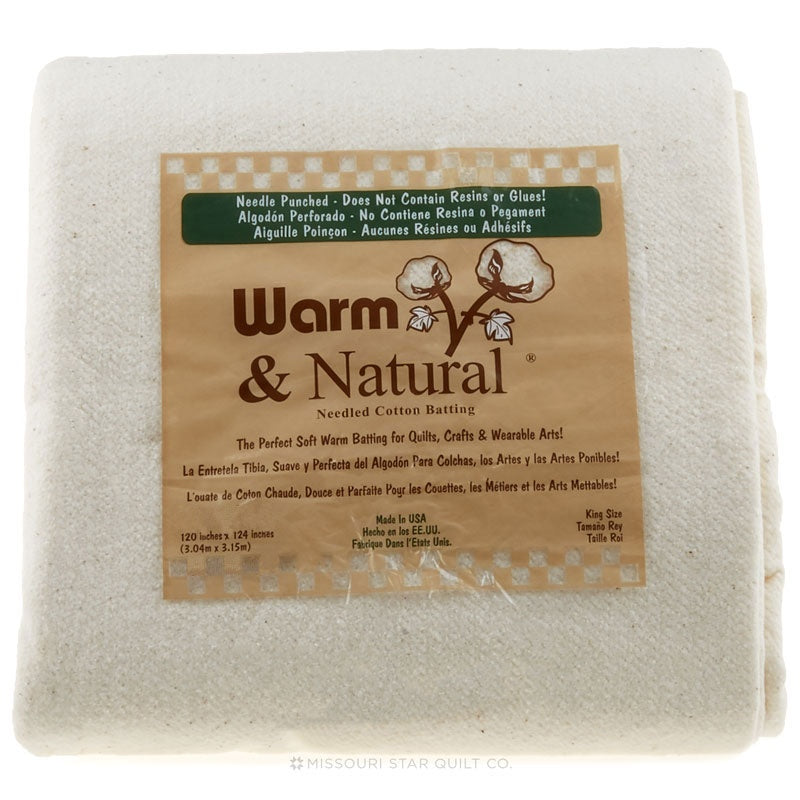 Warm & Natural Cotton Batting -King Size 120X124