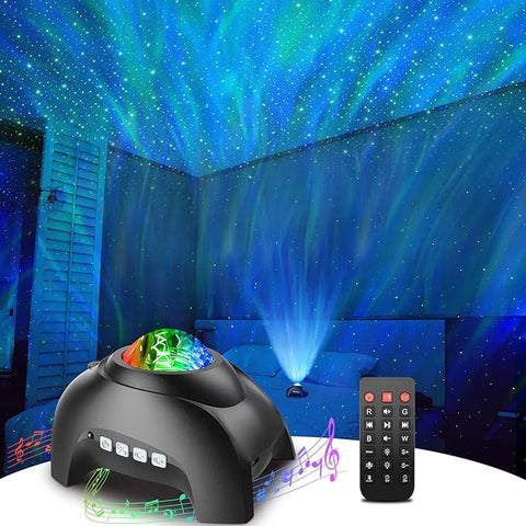 Star galaxy projector with sound