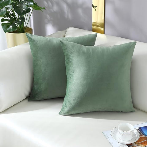 How to Decorate with Green: Unleashing Boho Style in Every Corner. Comfy Sage Green Throw Pillow Covers