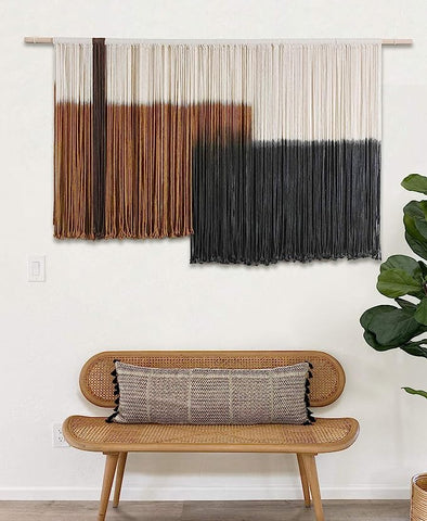 African inspired macrame wall