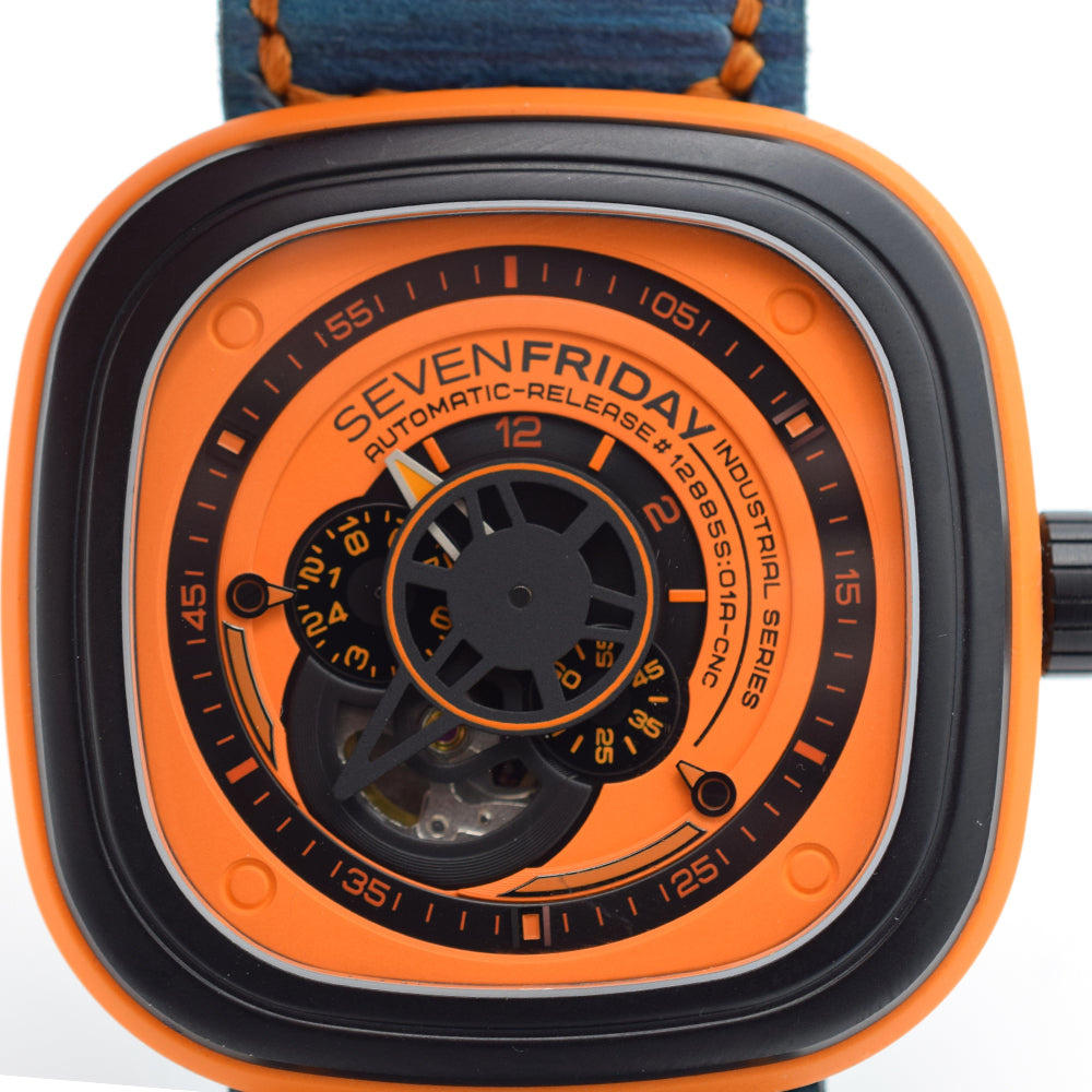 セブンフライデー SEVENFRIDAY SF-P1/03 オレンジ 自動巻き jkr.johor