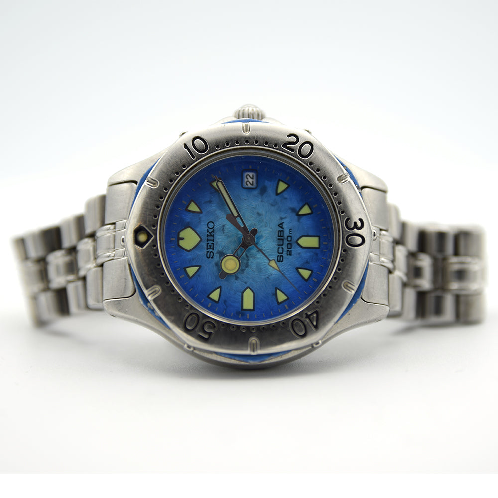 1994 Seiko Scuba AirDiver Pearl Blue Dial – KibbleWatches