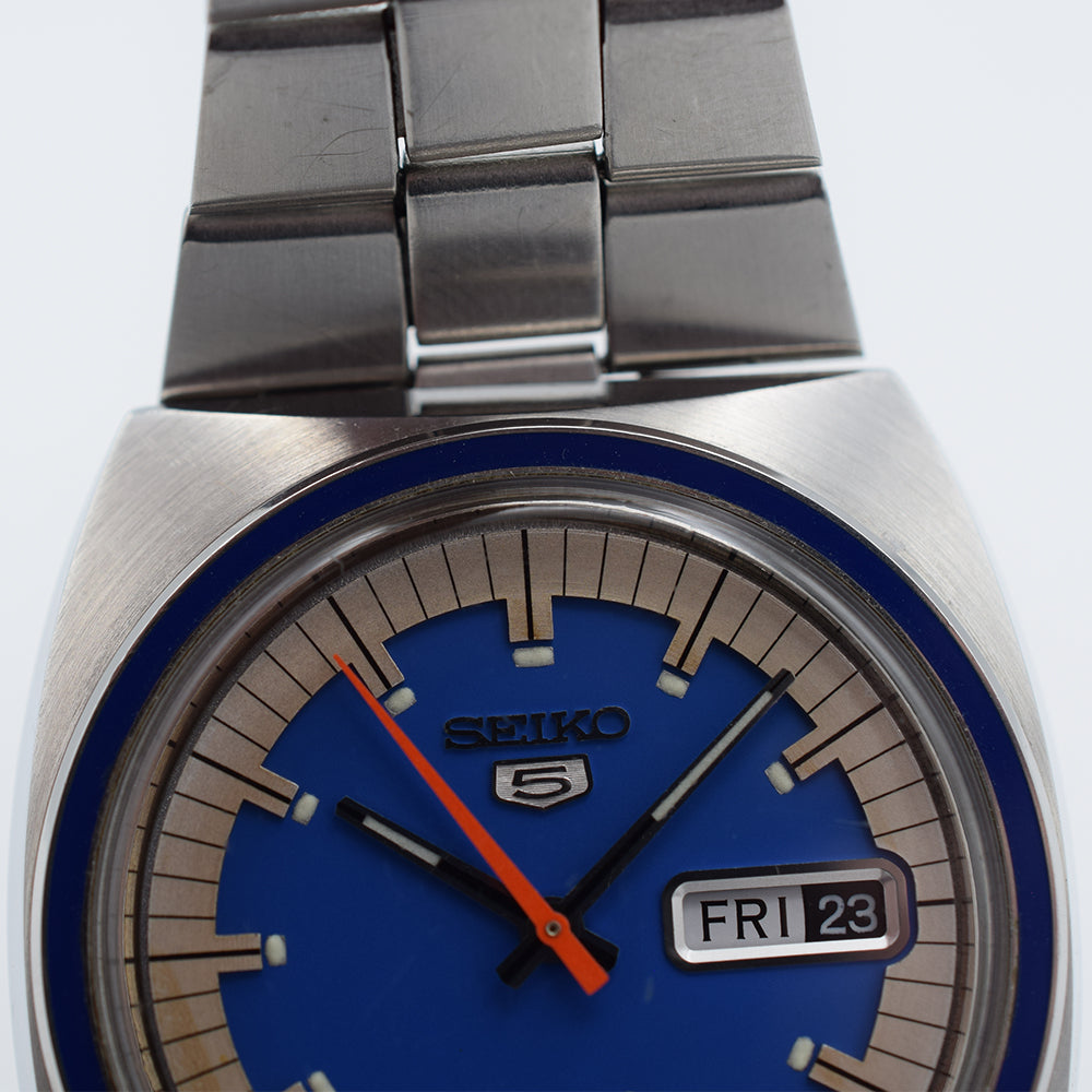 Rare 1972 Seiko 5 Automatic Blue Square on Bracelet 6119-8490 ...