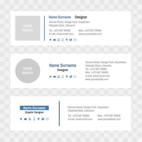 free email signature templates for mac mail