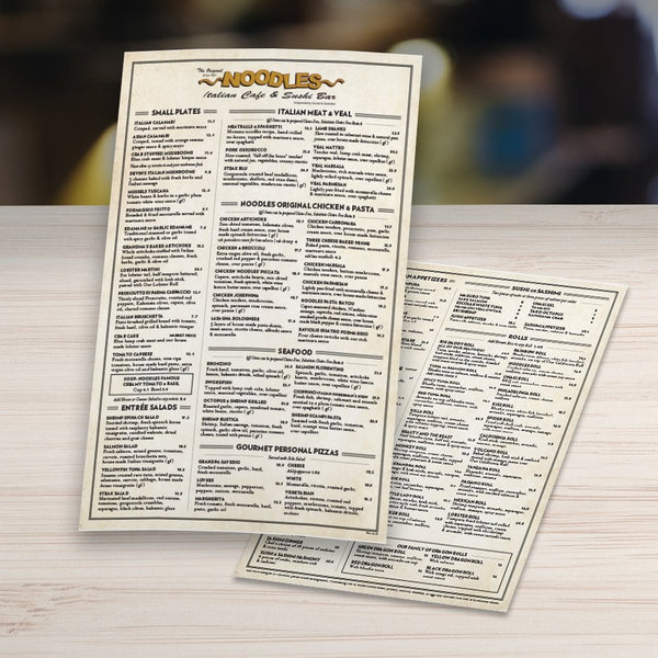 gourmet small plate menus