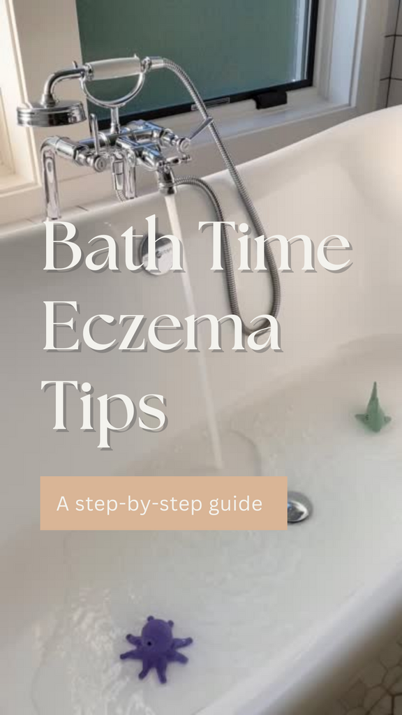 Bath Time Baby Eczema Tips. How to bathe a baby prone to eczema.