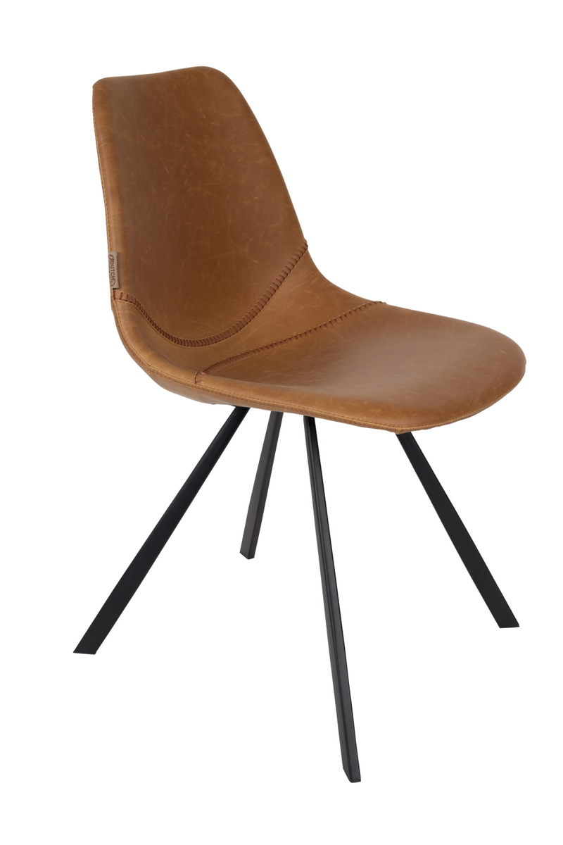 Idool Terughoudendheid Jolly Leather Upholstered Dining Chairs (2) | Dutchbone Franky | Dutch Furniture  – DUTCHFURNITURE.COM