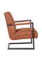 Cognac Upholstered Lounge Chair | LABEL51 Milo | Dutchfurniture.com