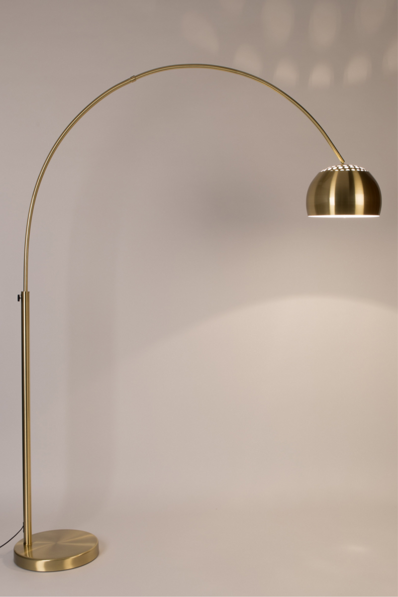 Ademen Bulk hotel Gold Metal Arched Floor Lamp | Zuiver Bow | Dutch Furniture –  DUTCHFURNITURE.COM