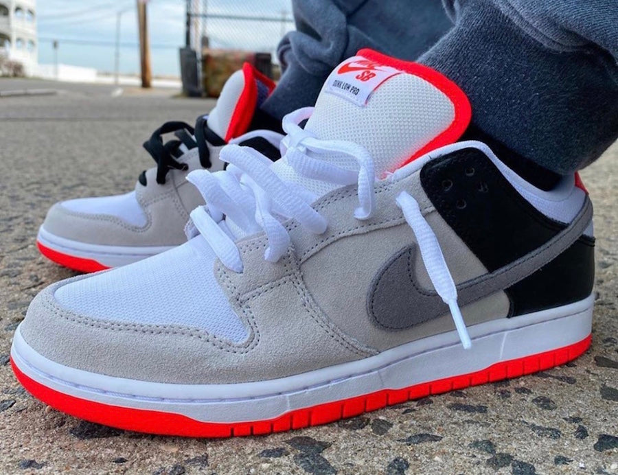 nike sb infrared orange label