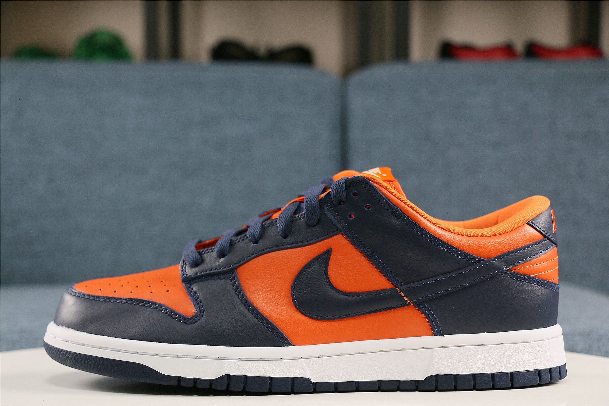 nike dunk low university orange marine