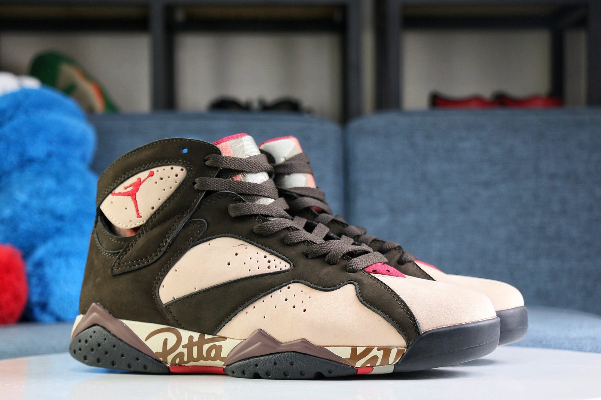 御出産御祝 御祝 出産祝い NIKE AIR JORDAN 7 RETRO PATTA SHIMMER 25