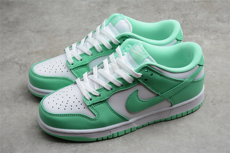 nike dunk low green glow finish line