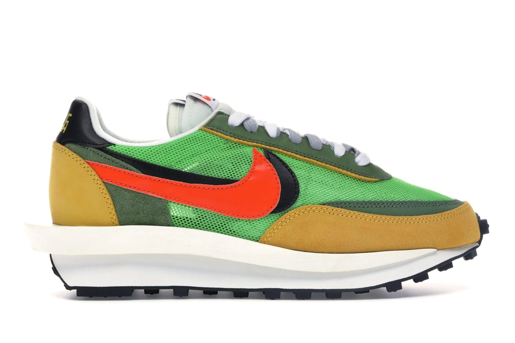 nike sacai green orange