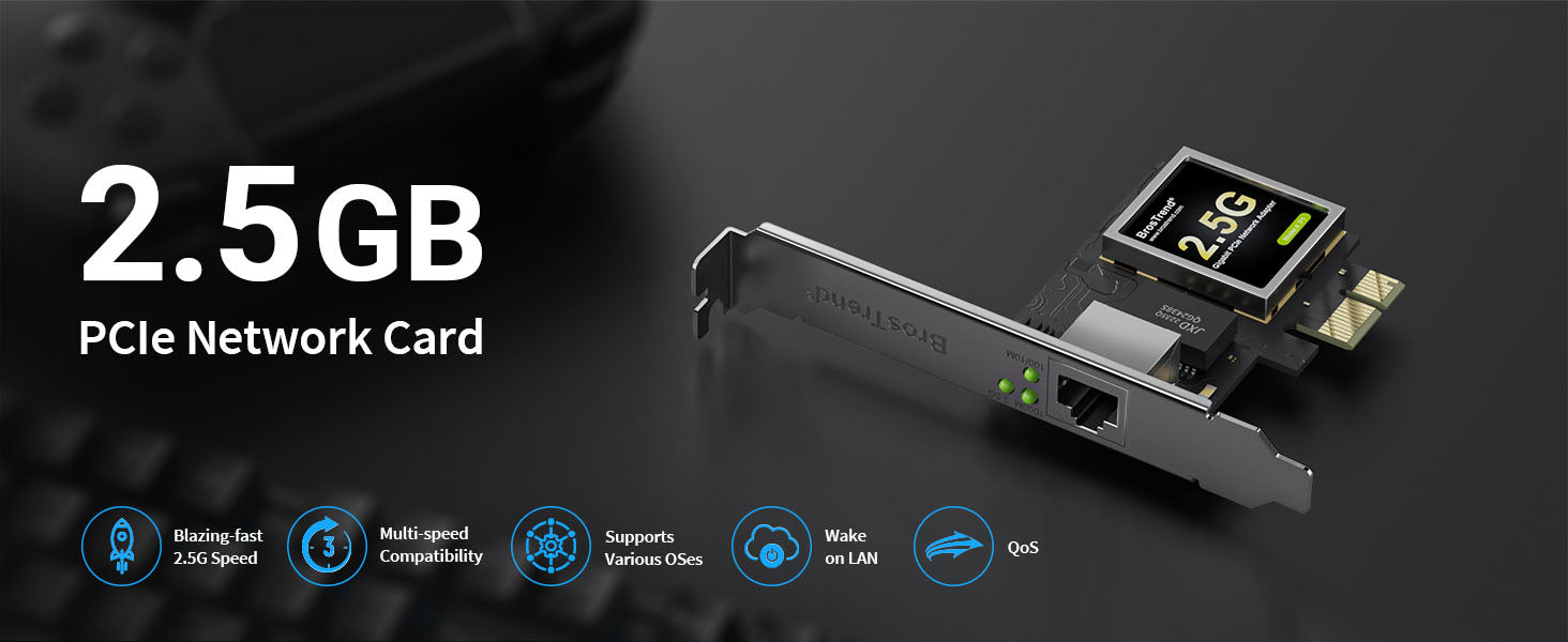 2.5GB PCIe Network Card Boosts the Connection Speeds of Your Desktop PC with 2.5GBase-T Tech