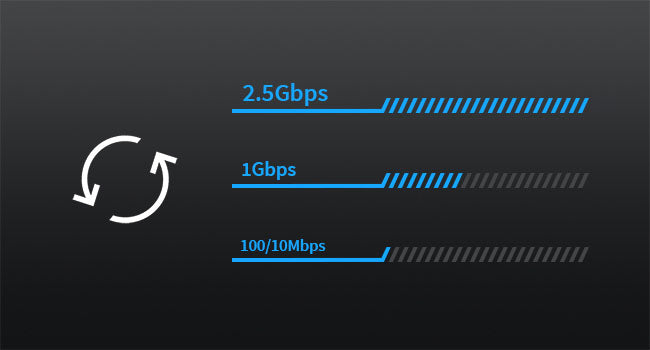 2.5GB PCIe Network Card Supports 2.5Gbps 1G 100 10 Mbps Auto Speed Negotiation for Best Connection