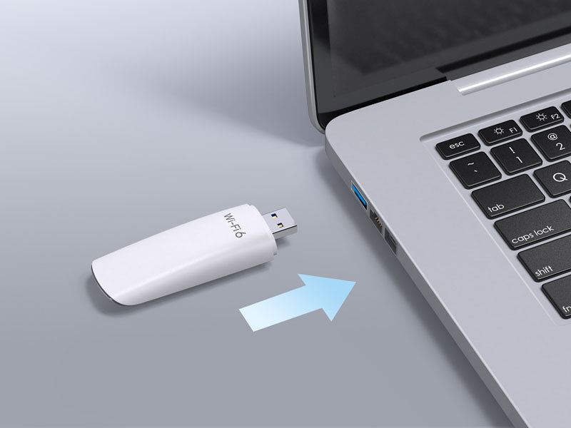 Plug the USB WiFi adapter into a USB 3.0 port of your PC.