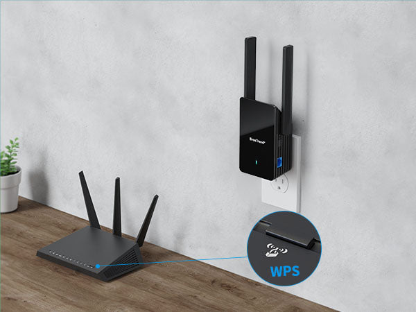 WiFi to Ethernet Adapter WPS Setup Step 1 Press the WPS Button on Your WiFi Router